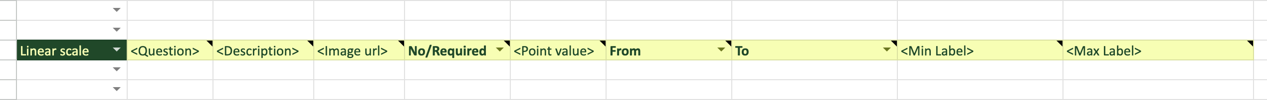Linear Scale Component Example